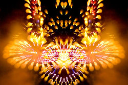 A photograph of fireworks